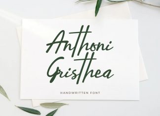 Anthoni Gristhea Handwritten Font
