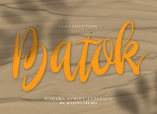 Batok Script Font
