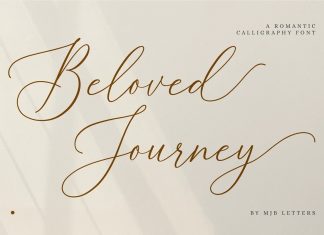 Beloved Journey Calligraphy Font