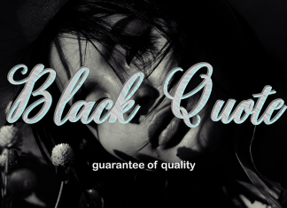 Black Qoute Script Font