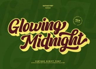 Glowing Midnight Script Font