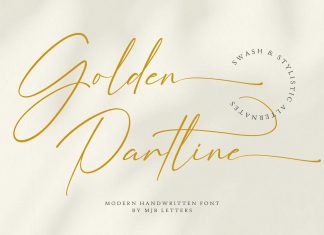 Golden Partline Handwritten Font