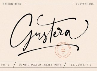 Gustera Handwritten Font