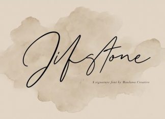 Jifstone Signature Font
