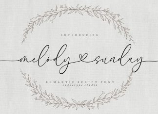 Melody Sunday Calligraphy Font