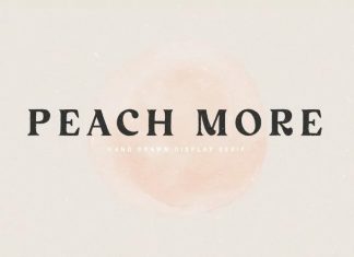 Peach More Display Font