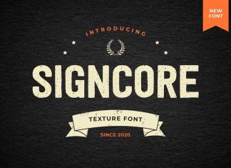 Signcore Display Font