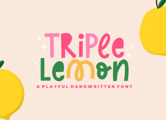 Triple Lemon Display Font