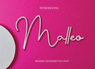 Malleo Handwritten Font