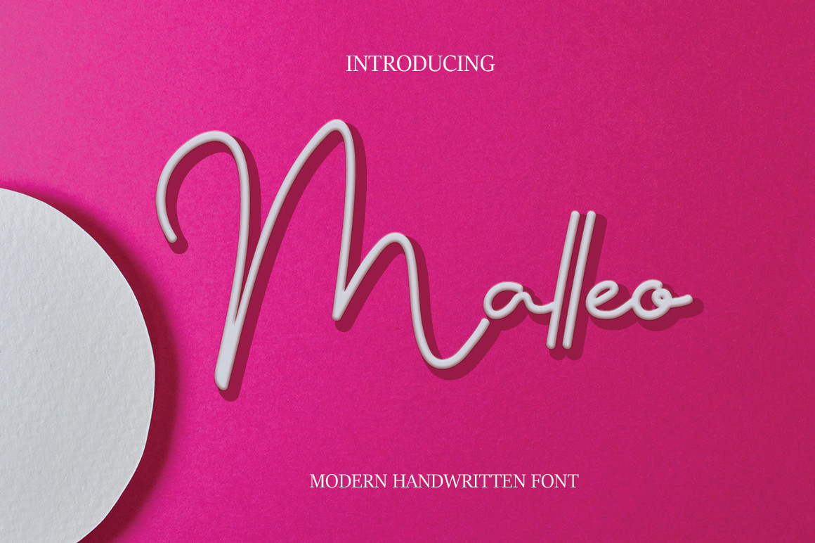 Malleo Handwritten Font