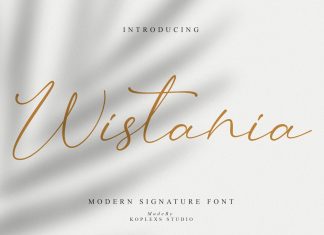 Wistania Script Font