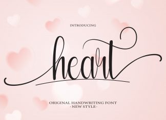 Heart Script Font 