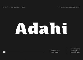 Adahi Display Font