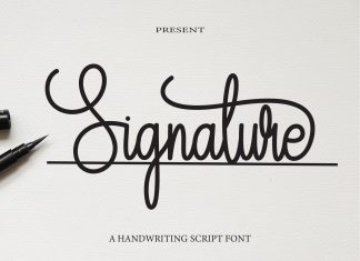 Signature Script Font