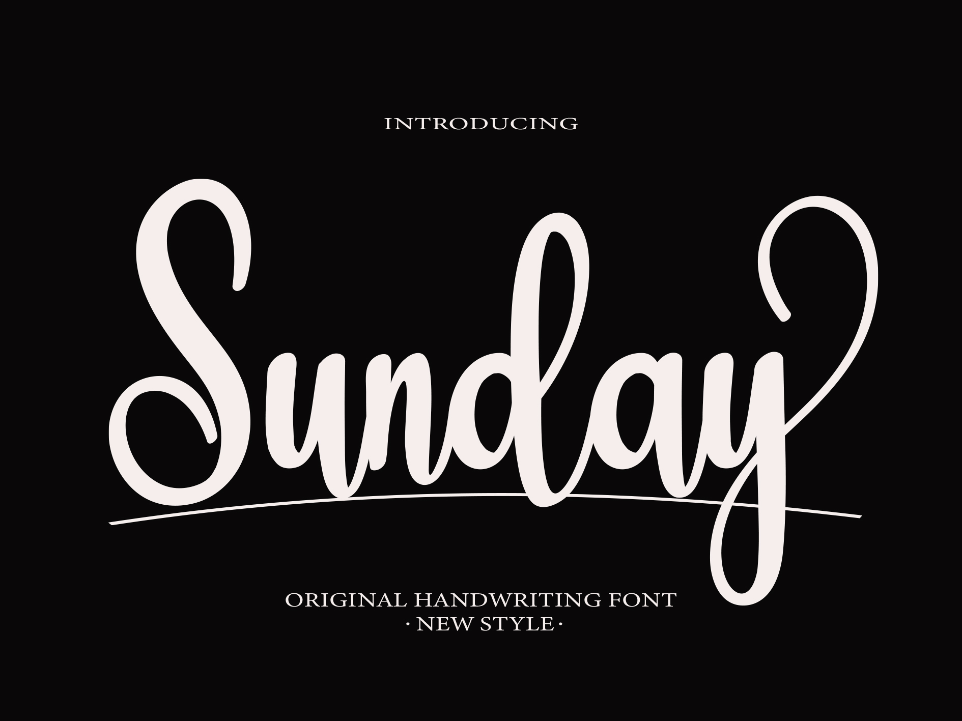 Sunday Script Font