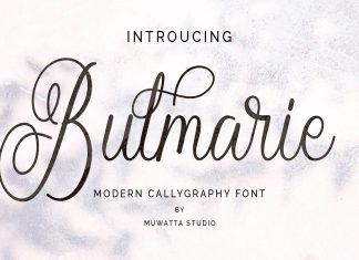 Bulmarie Calligraphy Font
