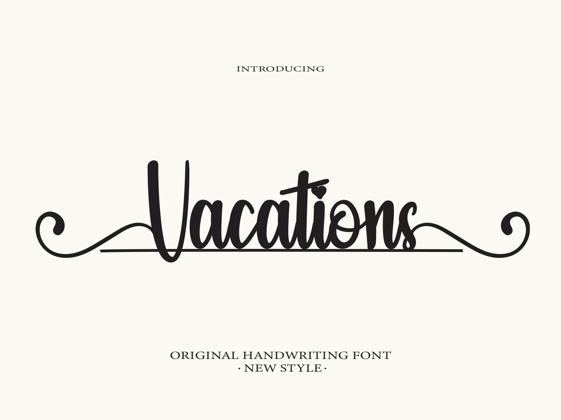 Vacation Script Font