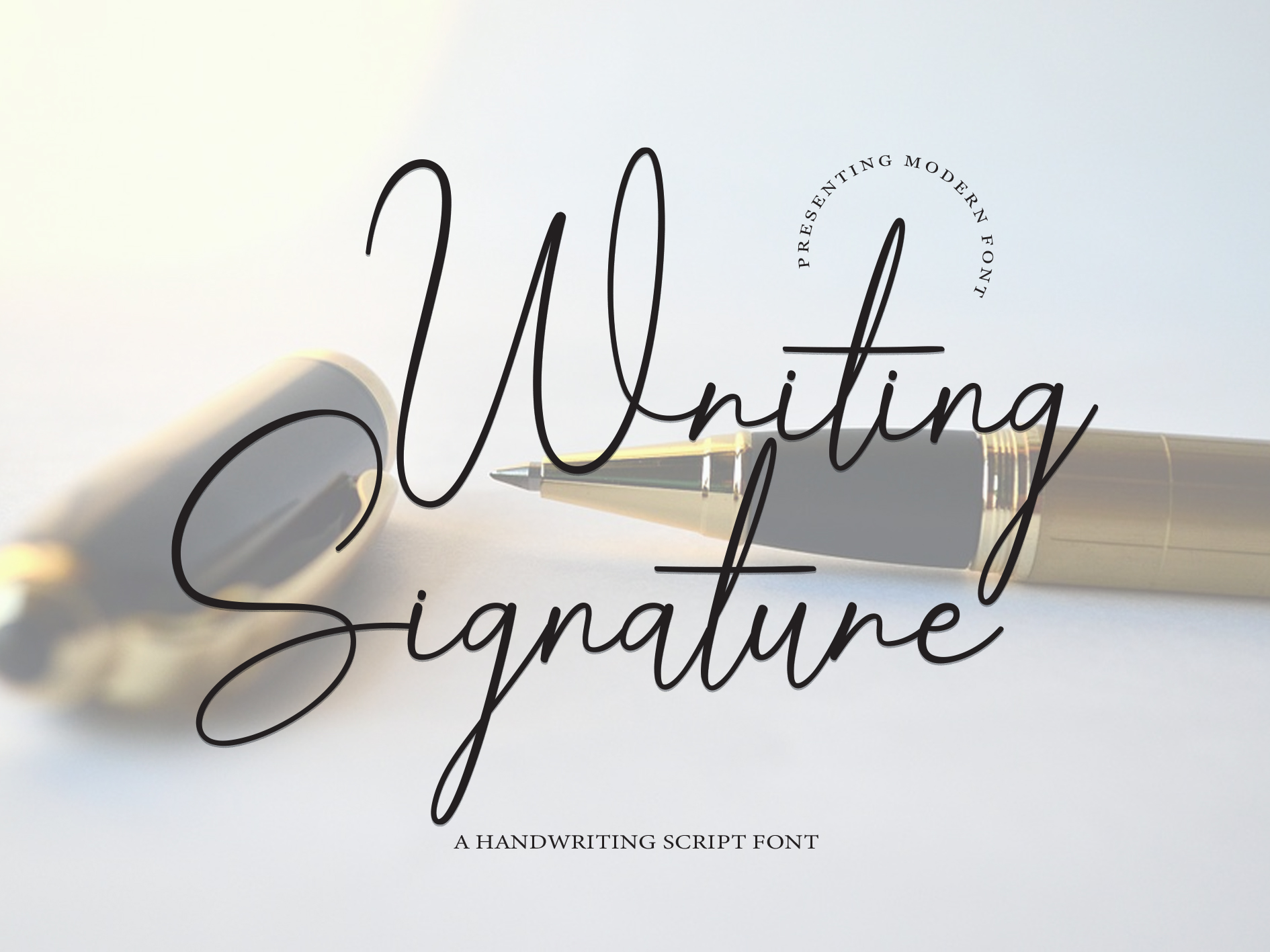 Writing Signature Script Font