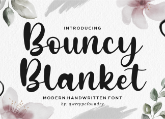 Bouncy Blanket Script Font
