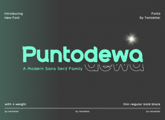 Puntodewa Display Font