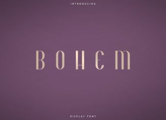 Bohem Display Font