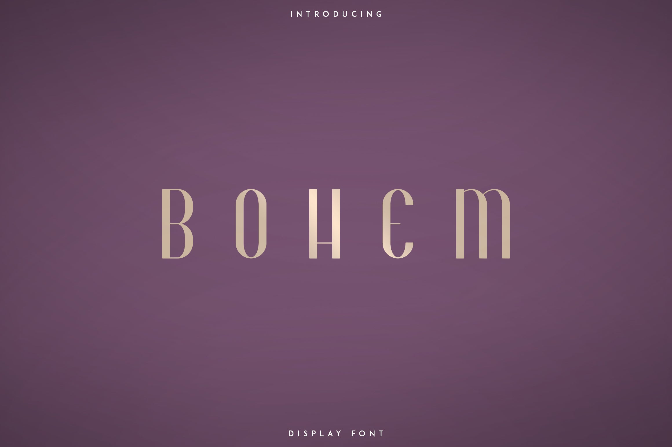 Bohem Display Font