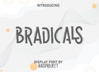 Bradicals Display Font