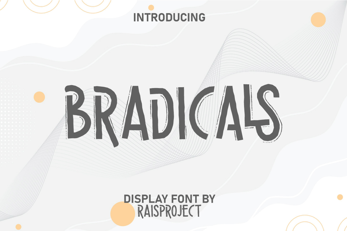 Bradicals Display Font