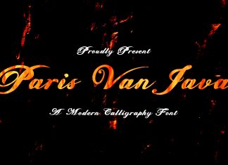 Paris Van Java Script Font