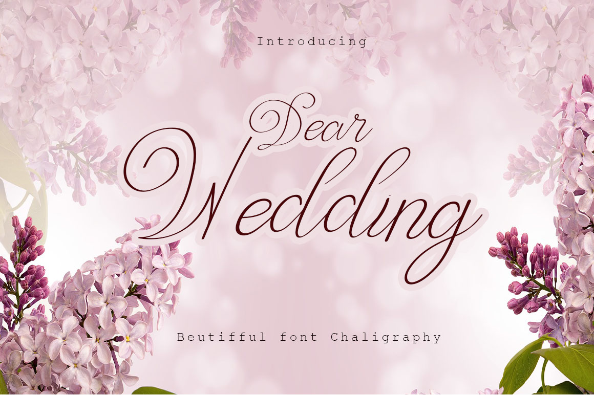 Dear Wedding Typeface