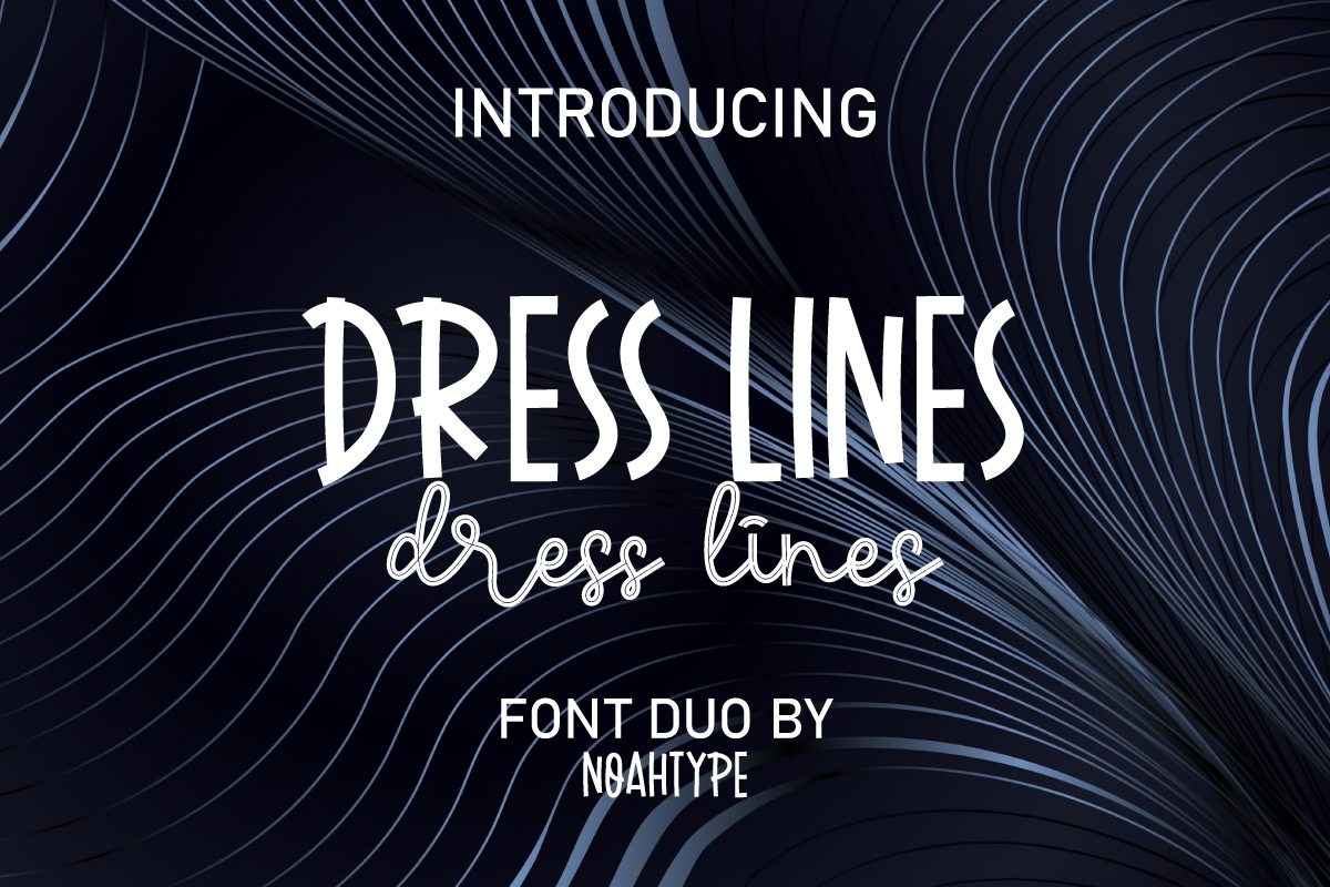 Dress Lines Display Font