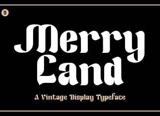 Merry Land Display Font