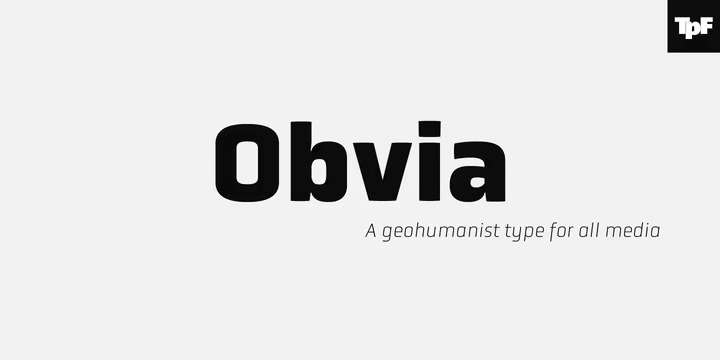 Obvia Sans Serif Font