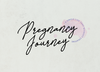Pregnancy Journey Script Font