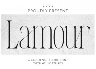 Lamour Serif Font