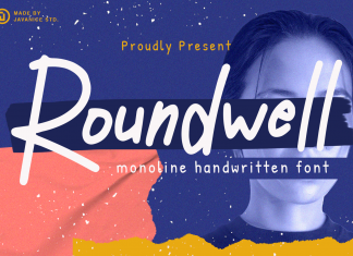 Roundwell Monoline Font