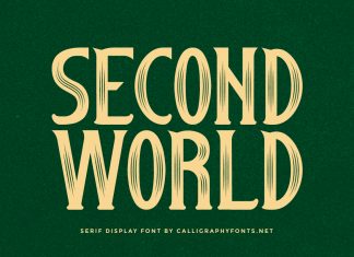Second World Display Font
