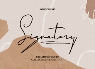 Signatory Script Font