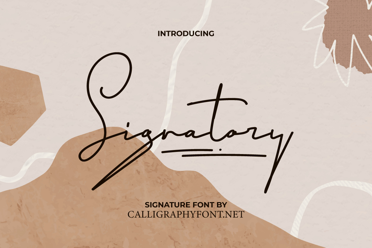 Signatory Script Font