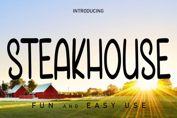 Steakhouse Display Font