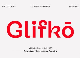 TG Glifko Sans Serif Font
