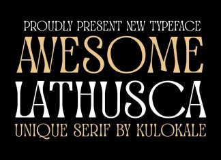 Awesome Lathusca Serif Font