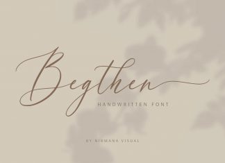 Begthen Calligraphy Font