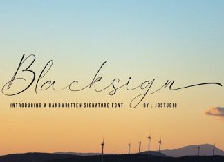 Blacksign Script Typeface