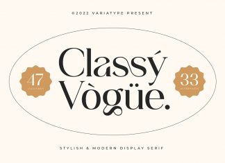 Classy Vogue Serif Font
