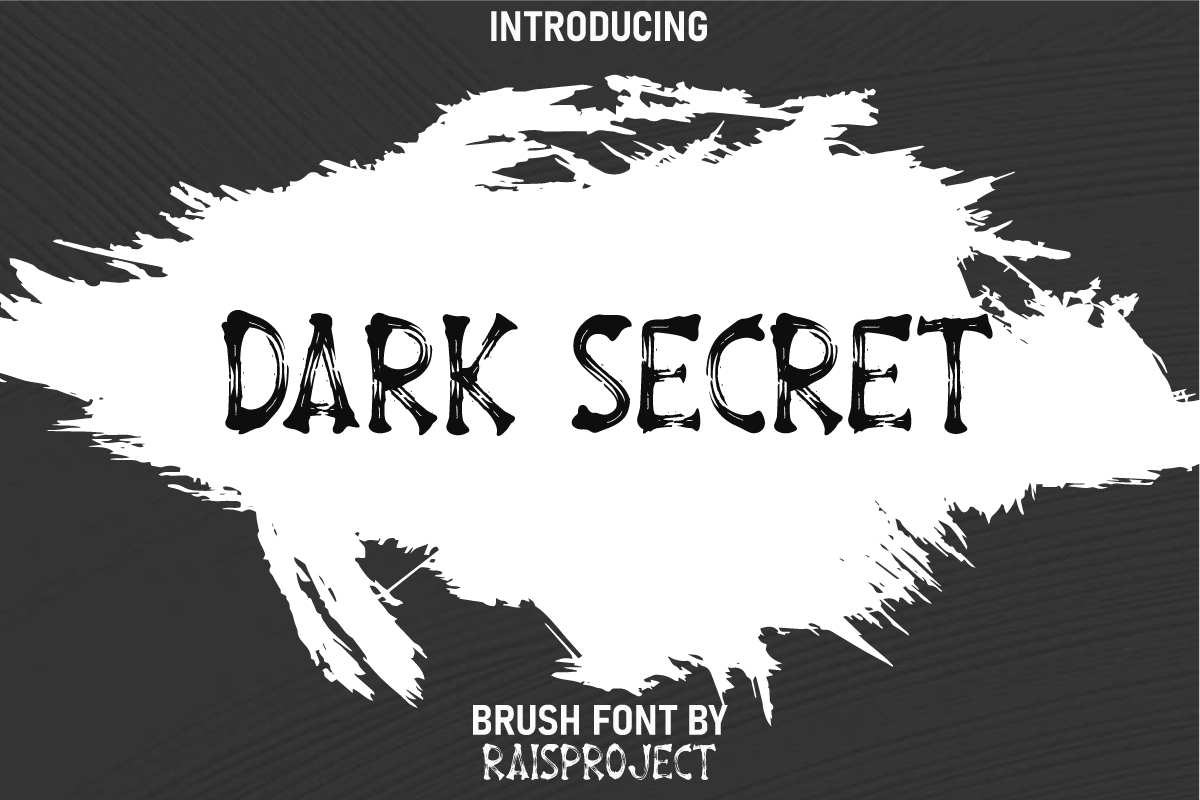 Dark Secret Display Font