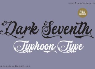 Dark Seventh Script Font