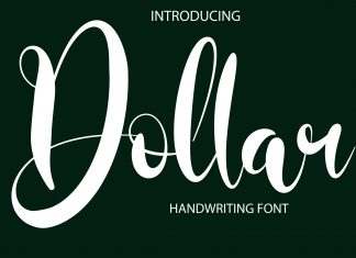 Dollar Script Font