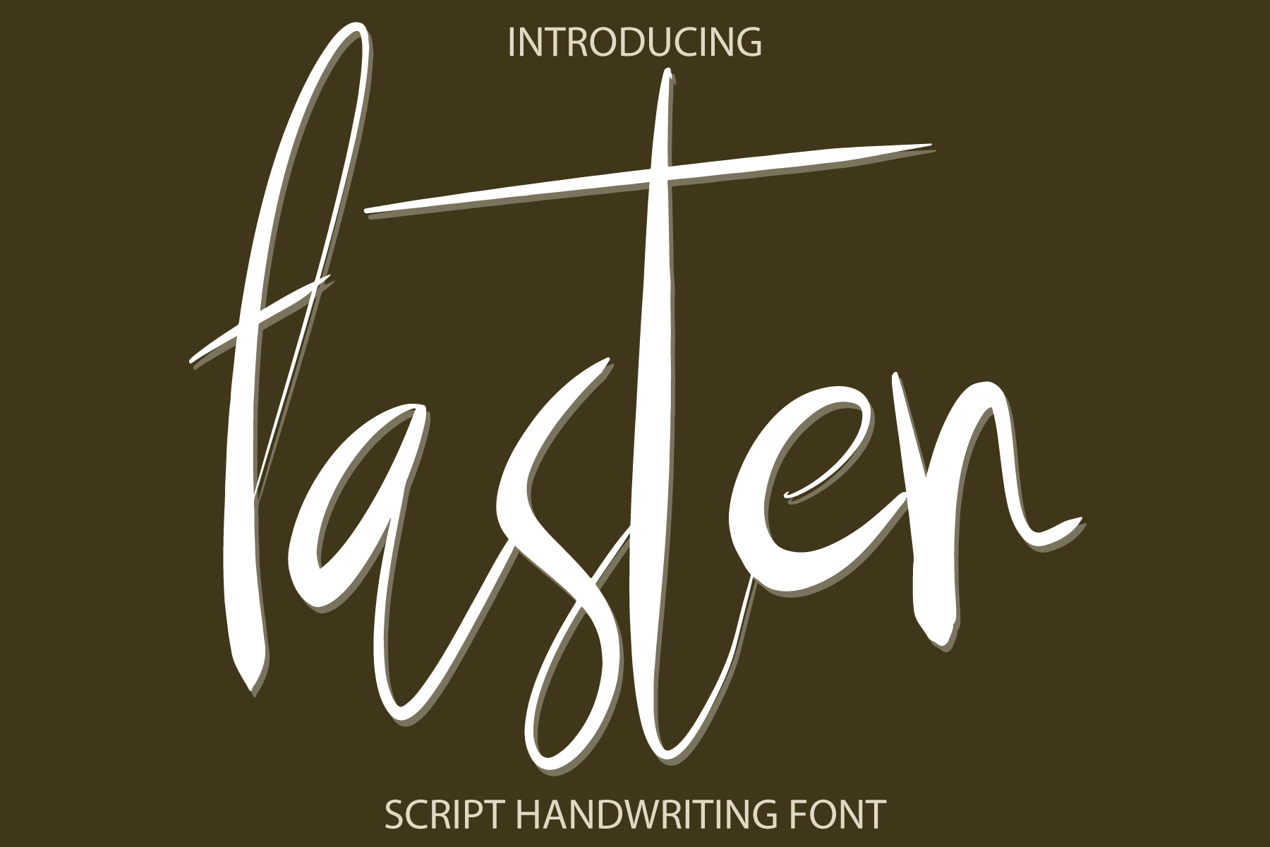 Faster Script Font