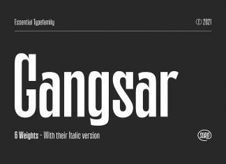 Gangsar Sans Serif Font